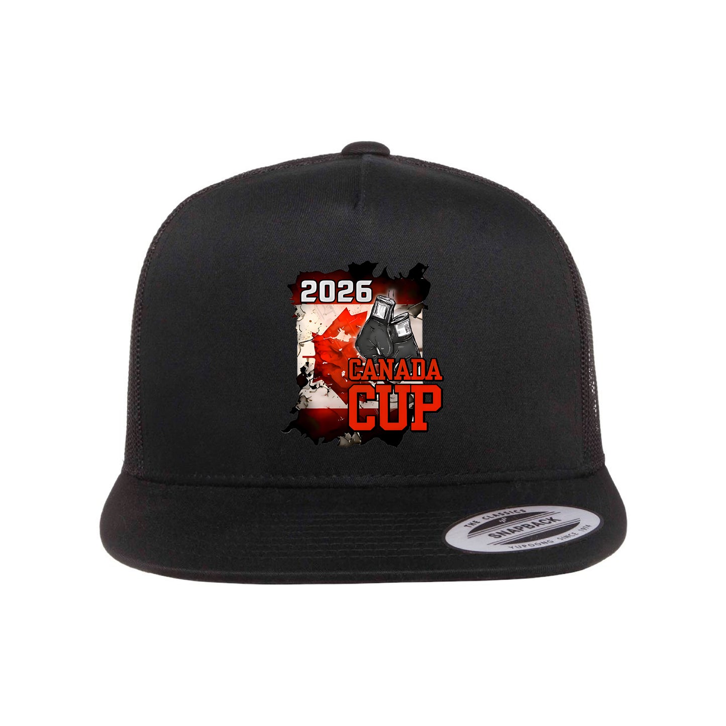 Boxing Canada Flat Brim SnapBack Trucker - 403 Custom Cuts
