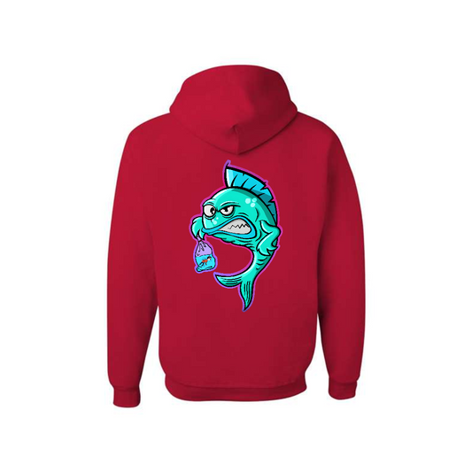 Fishy Revenge! Oh How The Tables Have Turned - Graphic Hoodie