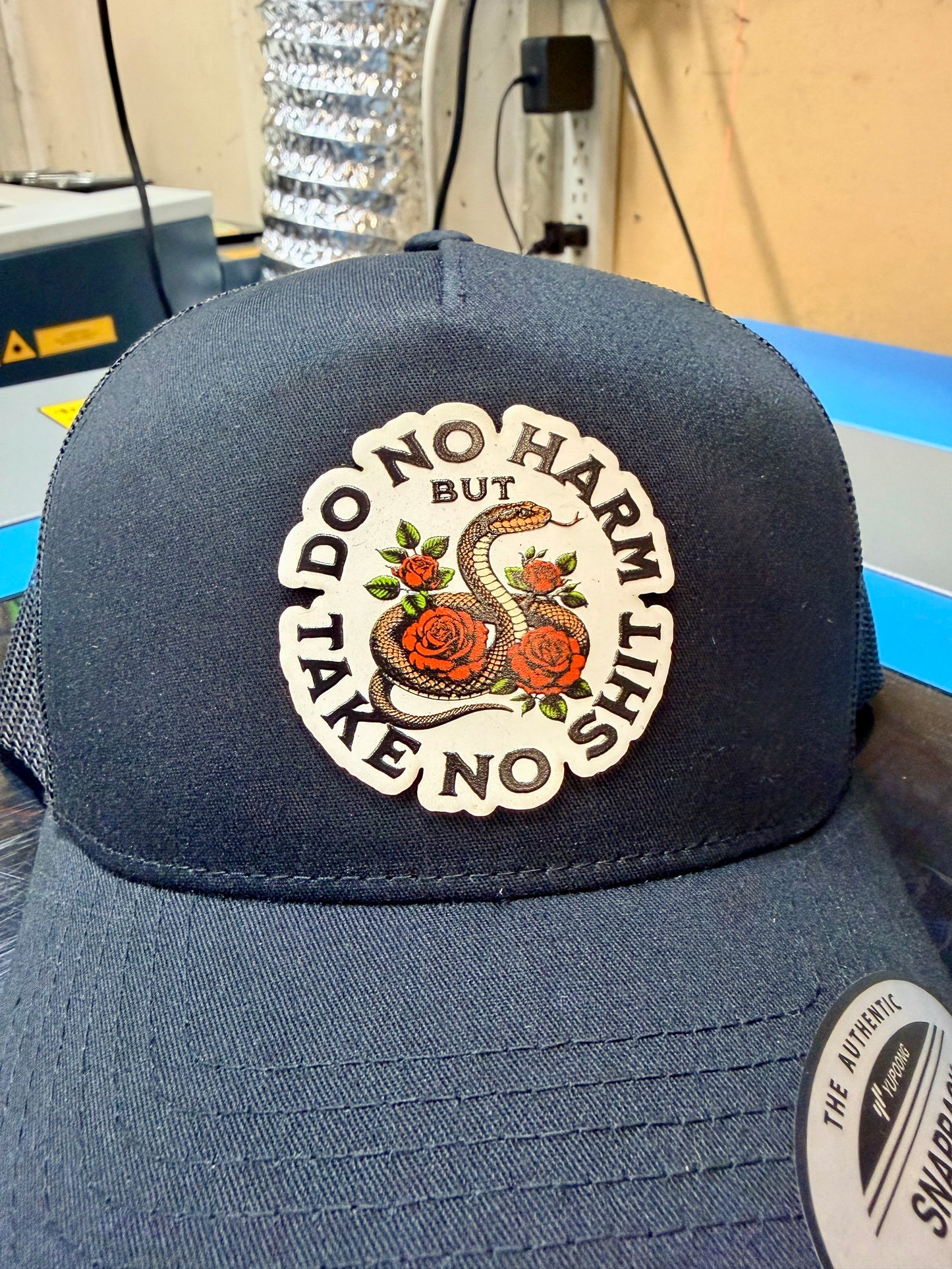 “Do No Harm, But Take No Shit" Trucker Snapback