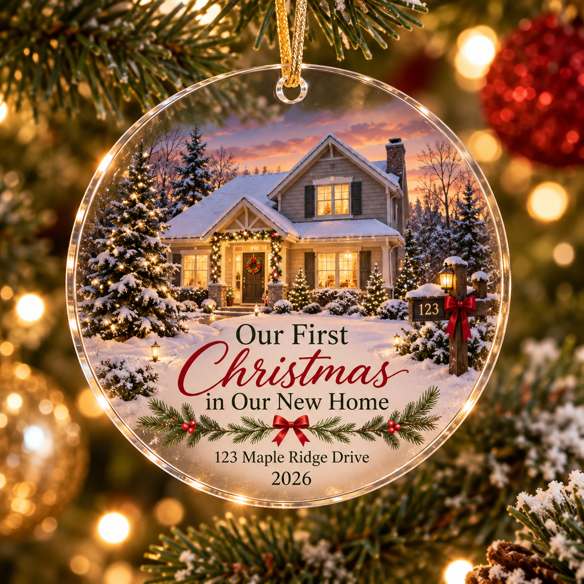 Our First Christmas in Our New Home Ornament
