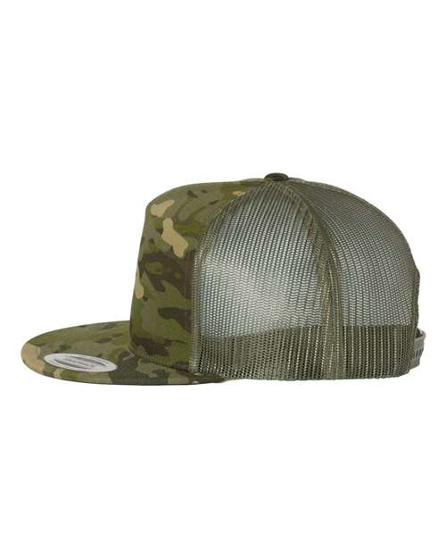 Yupoong 6006 Flat Brim SnapBack Trucker