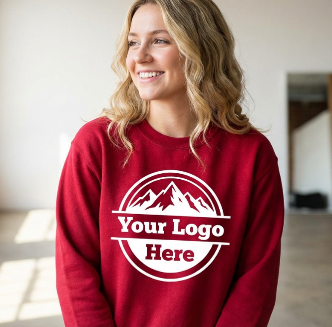 Custom Sweaters Canada - Personalized DTF Crewneck Sweatshirt Gildan 18000