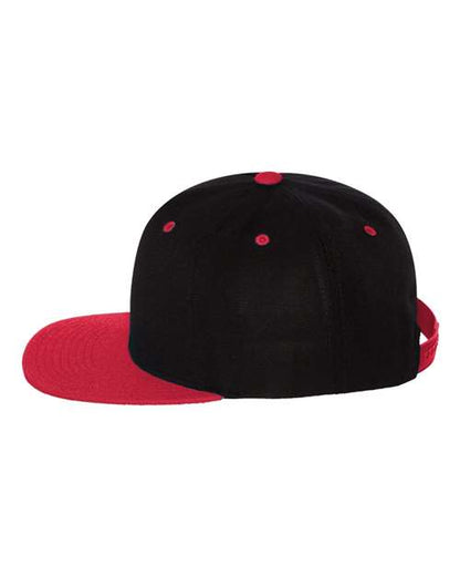Yupoong 6089M - Custom 6-Panel Flat Bill Snapback Hat