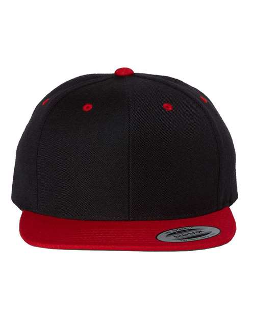 Yupoong 6089M - Custom 6-Panel Flat Bill Snapback Hat