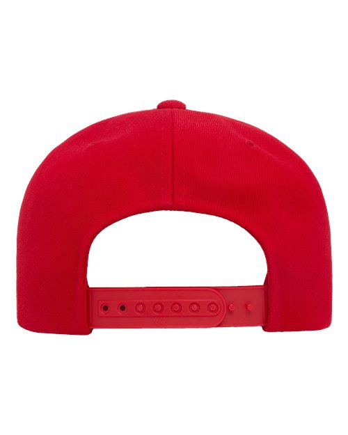 Yupoong 6089M - Custom 6-Panel Flat Bill Snapback Hat