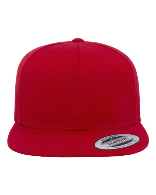 Yupoong 6089M - Custom 6-Panel Flat Bill Snapback Hat