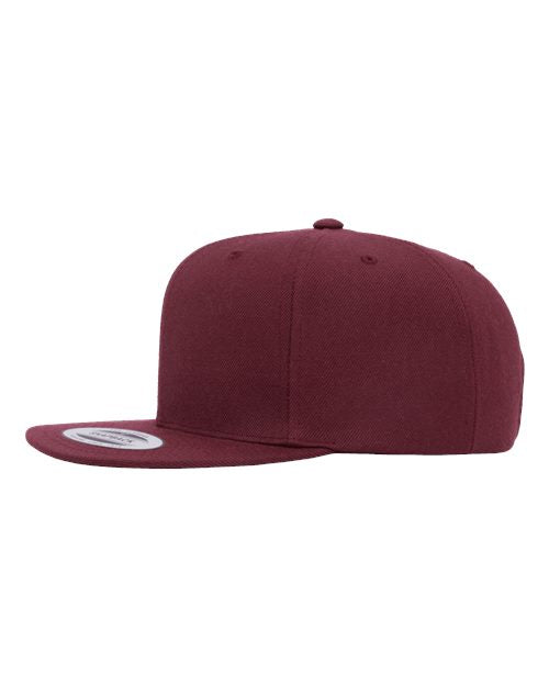 Yupoong 6089M - Custom 6-Panel Flat Bill Snapback Hat
