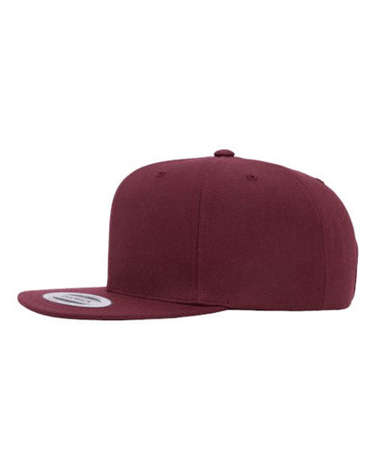 Yupoong 6089M - Custom 6-Panel Flat Bill Snapback Hat