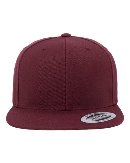 Yupoong 6089M - Custom 6-Panel Flat Bill Snapback Hat
