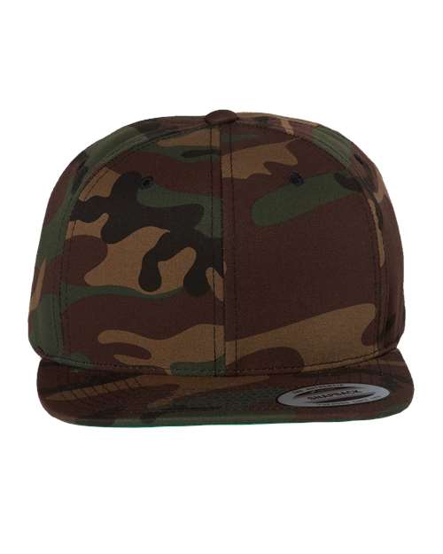 Yupoong 6089M - Custom 6-Panel Flat Bill Snapback Hat