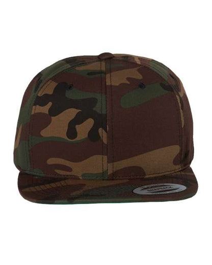 Yupoong 6089M - Custom 6-Panel Flat Bill Snapback Hat