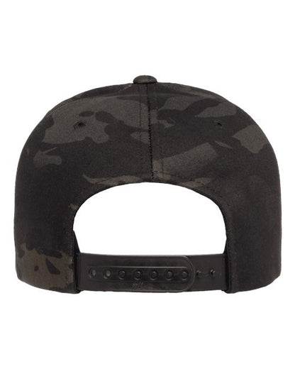 Yupoong 6089M - Custom 6-Panel Flat Bill Snapback Hat