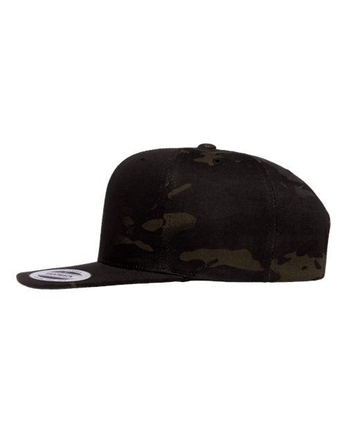Yupoong 6089M - Custom 6-Panel Flat Bill Snapback Hat
