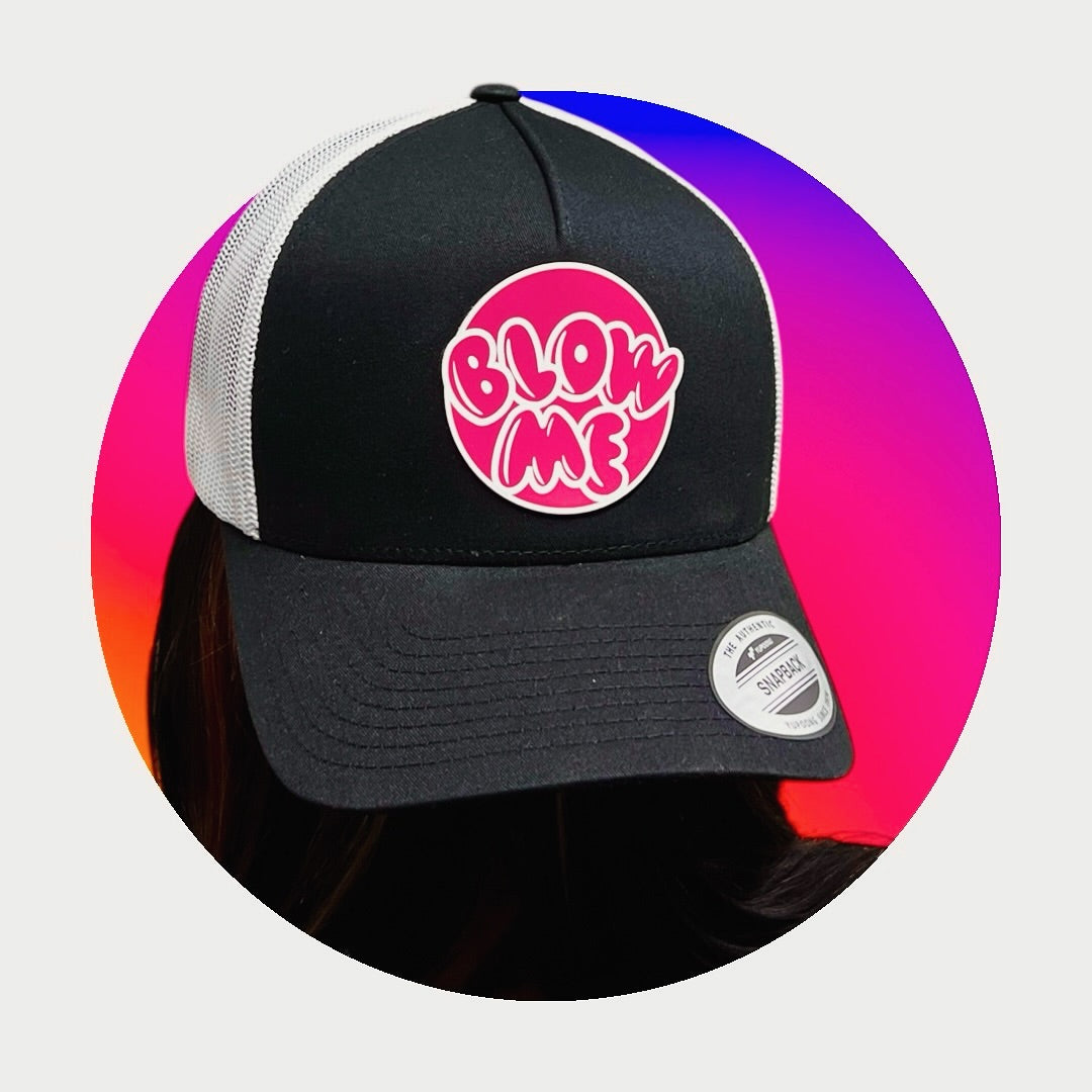 Blow Me – Bubble Gum Pink Trucker Hat - 403 Custom Cuts