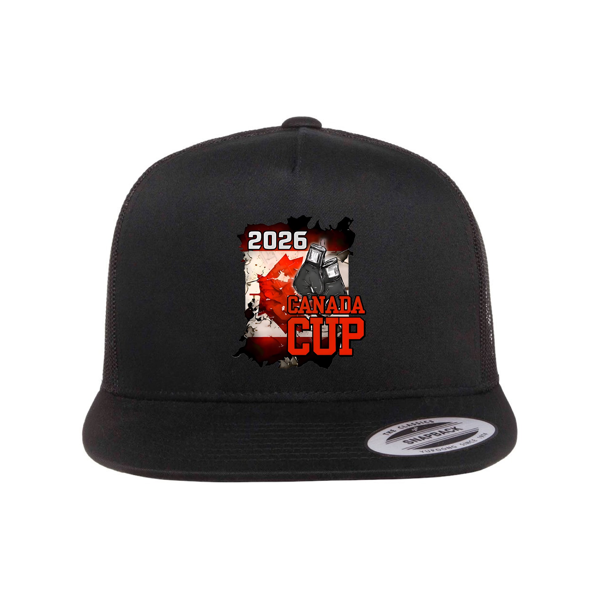 Boxing Canada Flat Brim SnapBack Trucker - 403 Custom Cuts