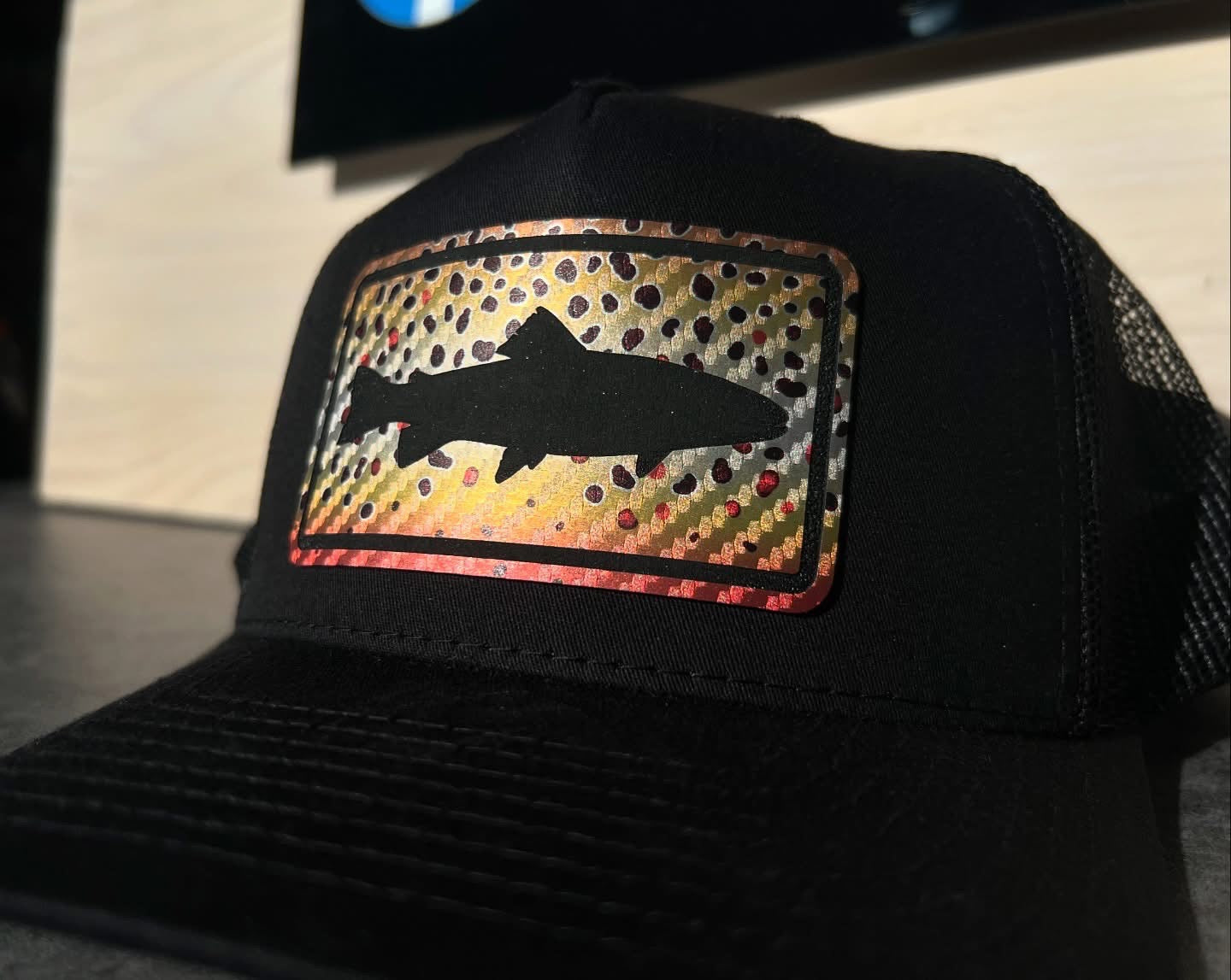 Brown Trout Silhouette SnapBack Trucker - 403 Custom Cuts