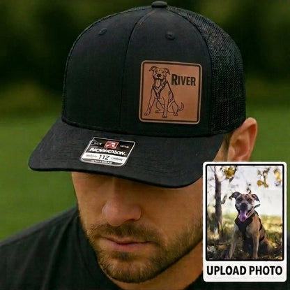 Custom Pet Photo Trucker Hat | Laser Engraved Personalized Cap