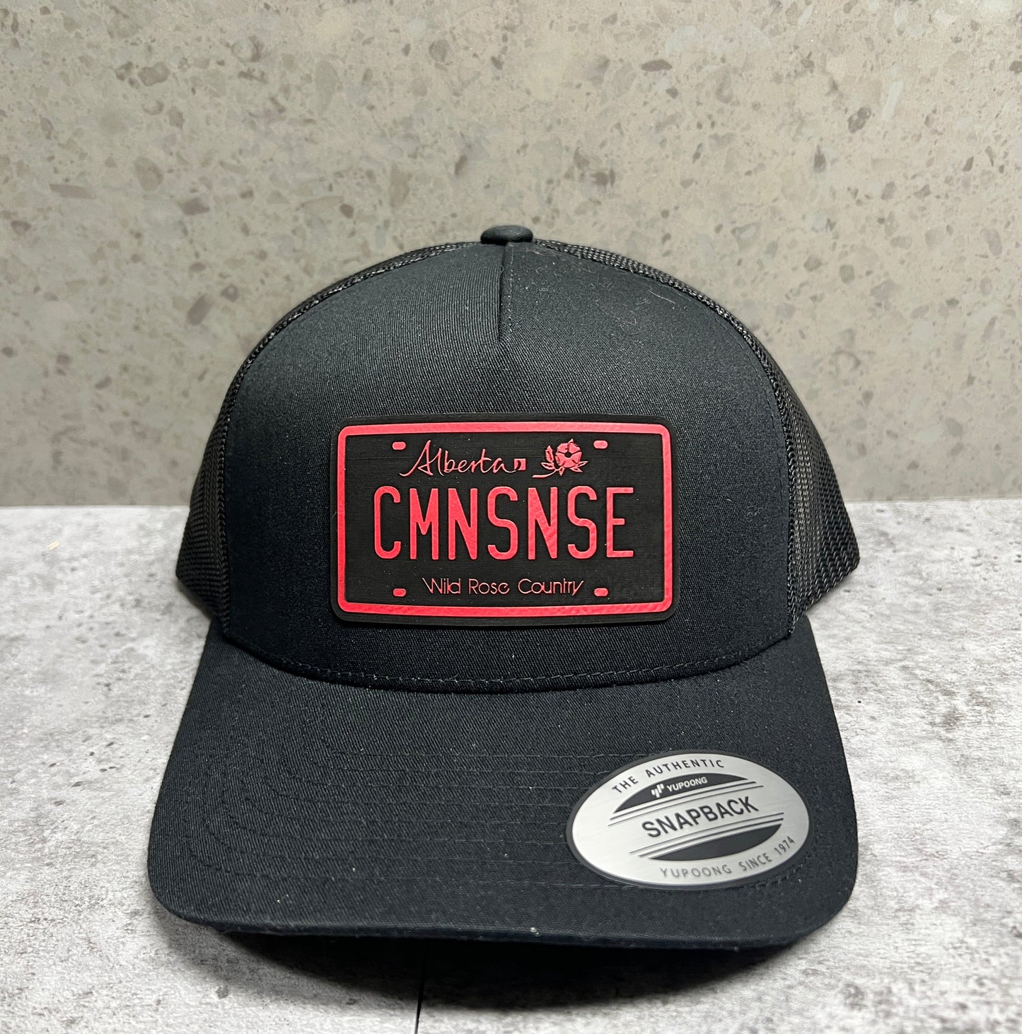 CMNSNSE Alberta Plate SnapBack Trucker - 403 Custom Cuts