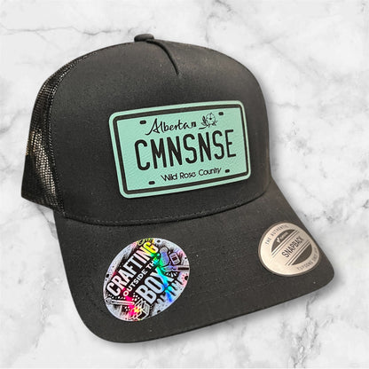 CMNSNSE Alberta Plate SnapBack Trucker - 403 Custom Cuts