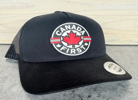Canada First Curved Snapback Hat - 403 Custom Cuts