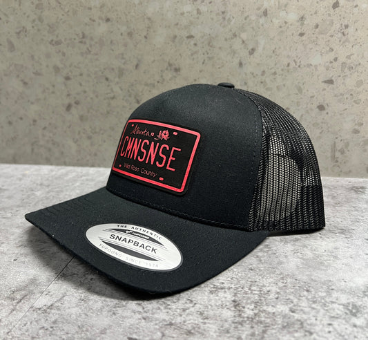 CMNSNSE Alberta Plate SnapBack Trucker