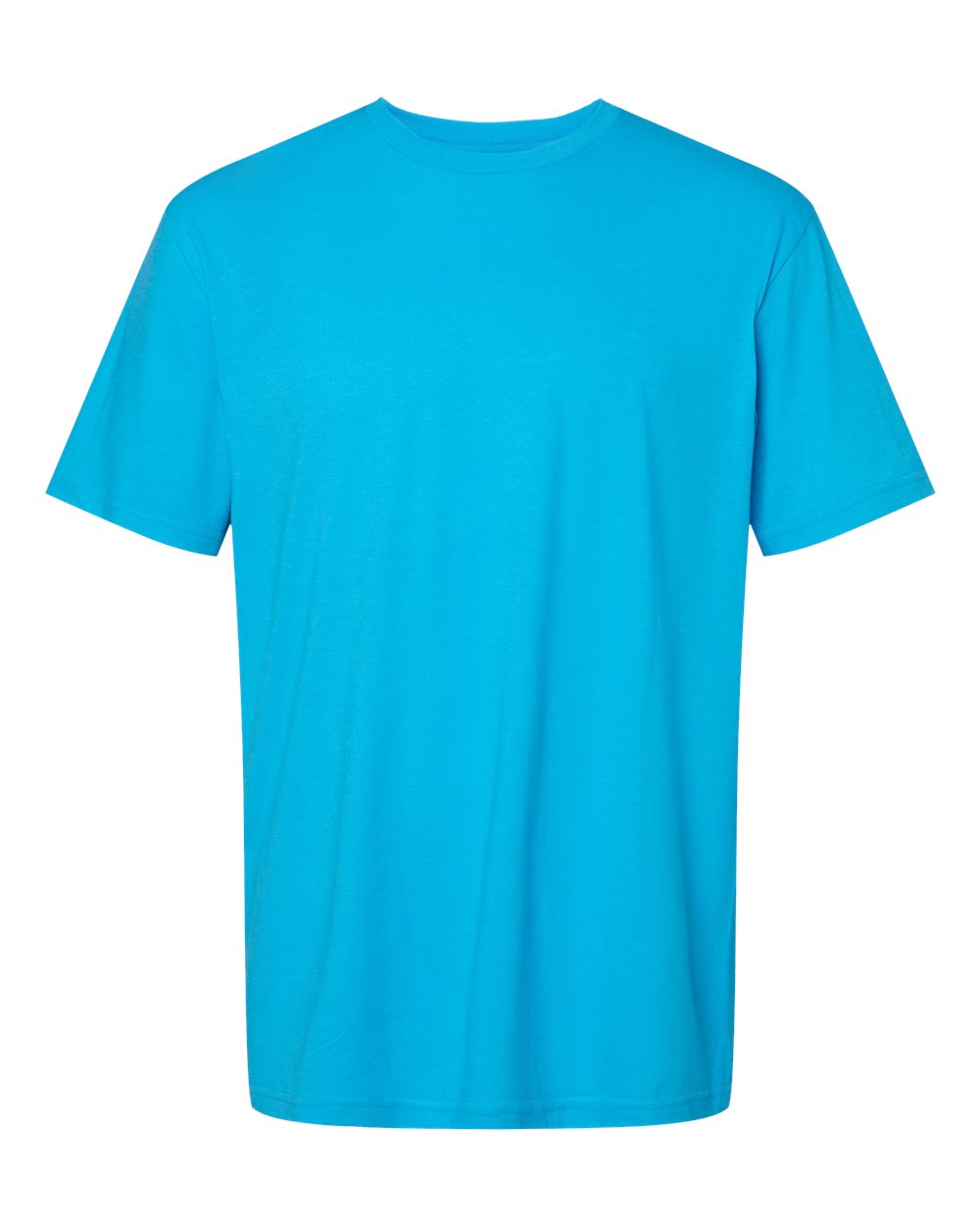 Gildan 64000CVC Softstyle CVC T-shirt in Caribbean Mist.
