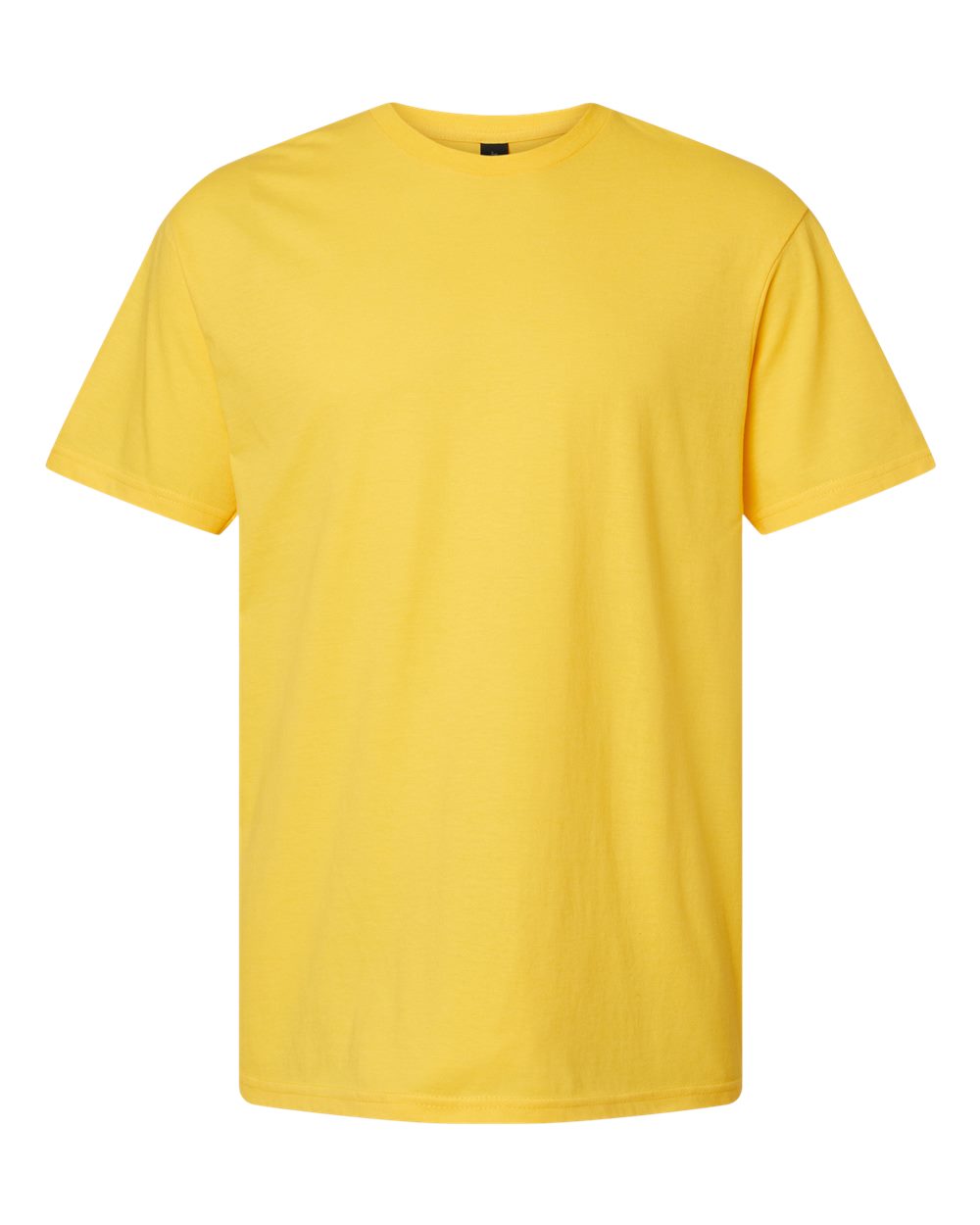 Gildan 64000CVC Softstyle CVC T-shirt in Daisy Mist Yellow.