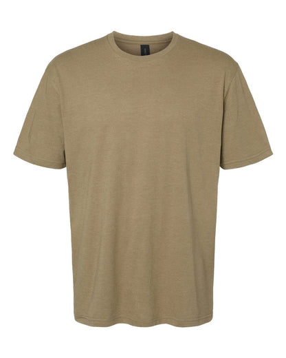 Gildan 64000CVC Softstyle CVC T-shirt in Dune Mist.