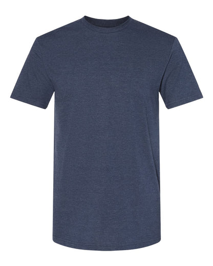 Gildan 64000CVC Softstyle CVC T-shirt in Navy Mist.