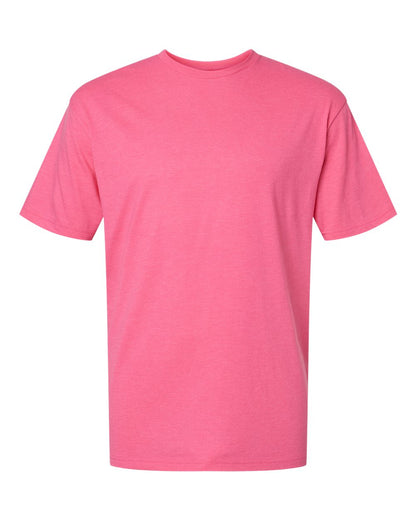 Gildan 64000CVC Softstyle CVC T-shirt in Pink Lemonade.
