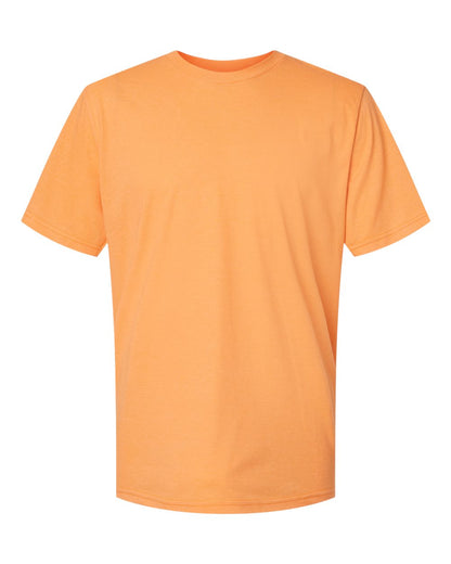 Gildan 64000CVC Softstyle CVC T-shirt in Tangerine.