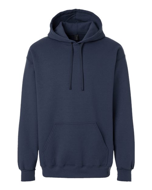 Custom Navy blue hoodie on a white background