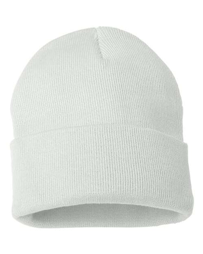 White beanie on a white background