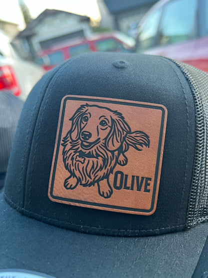 Custom Pet Photo Trucker Hat | Laser Engraved Personalized Cap-Default Title 403 Custom Cuts