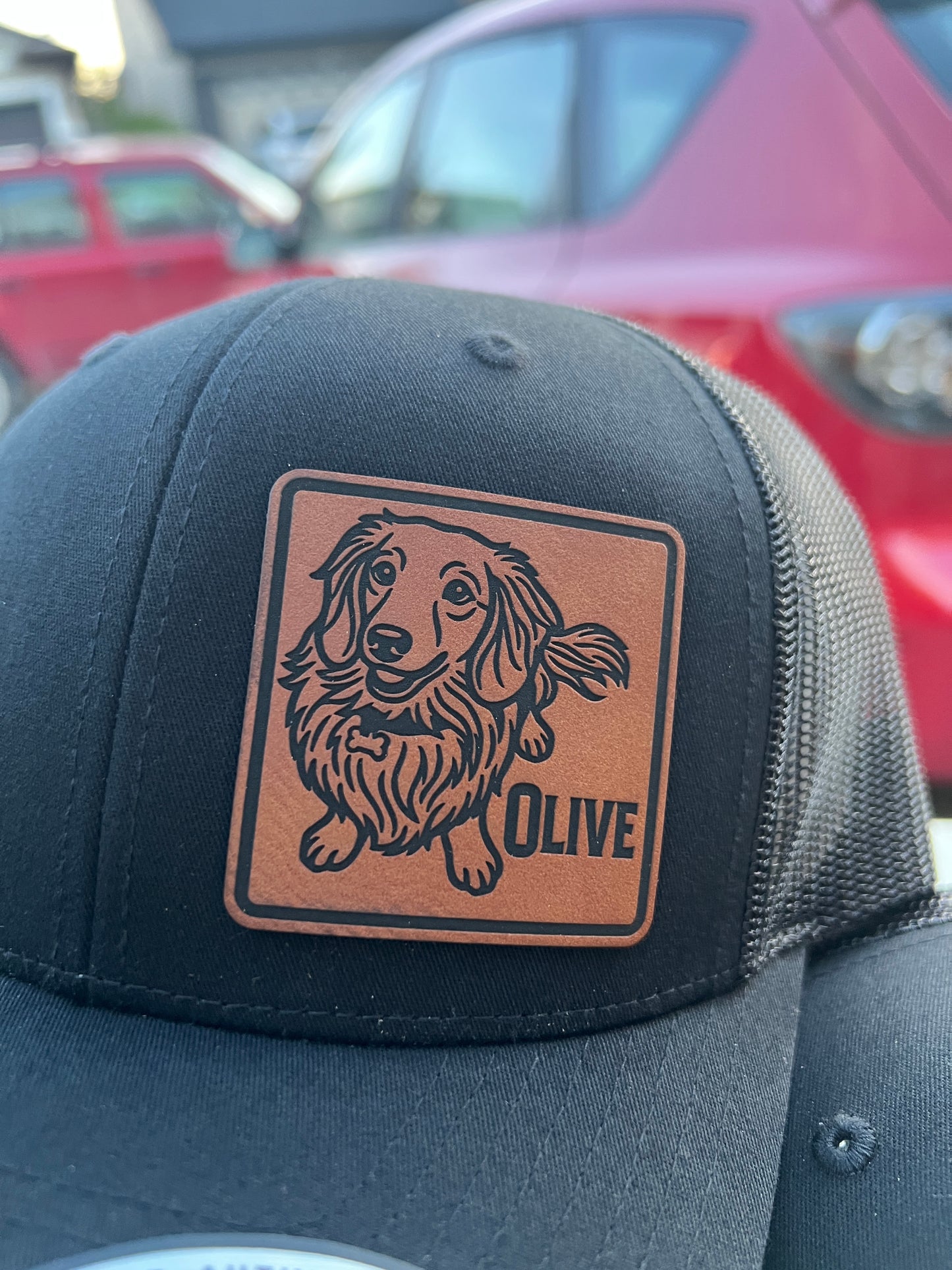 Custom Pet Photo Trucker Hat | Laser Engraved Personalized Cap-Default Title 403 Custom Cuts