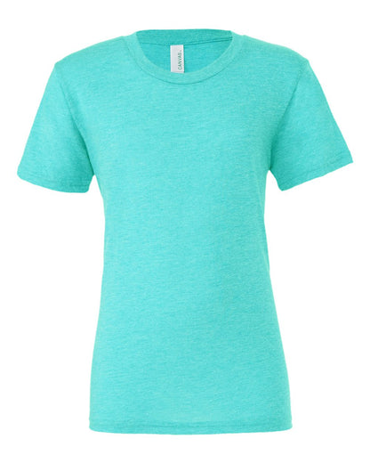 Custom T-Shirt - BELLA + CANVAS Triblend (3413)-Aqua / S-Aqua / M-Aqua / L-Aqua / XL-Aqua / 2XL 403 Custom Cuts