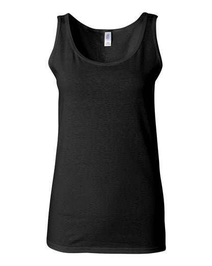 Custom Women's Tank Top - Graphic Gildan Softstyle (64200L)-Navy / S-Navy / M-Navy / L-Navy / XL-Navy / 2XL 403 Custom Cuts