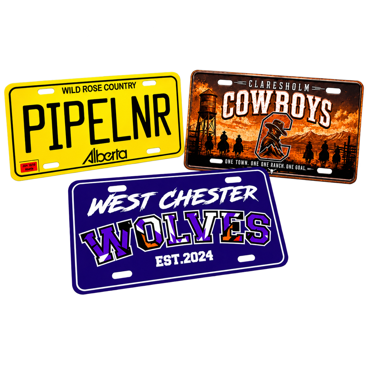 Custom UV Printed License Plates
