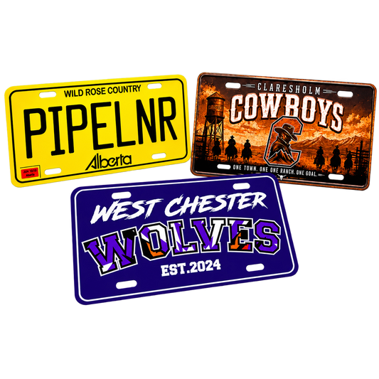 Custom UV Printed License Plates
