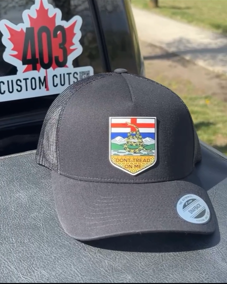 Don't Tread On Me! Alberta SnapBack Trucker - 403 Custom Cuts