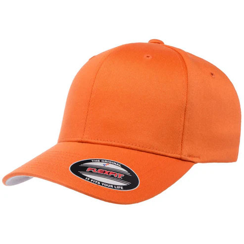 Flexfit 6277 Wooly Combed Cotton Blend Hat - Orange