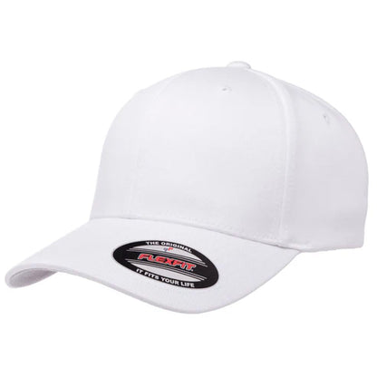 Flexfit 6277 Wooly Combed Cotton Blend Hat - White