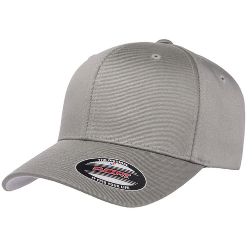 Grey Flexfit 6277 Stretch Fit Cap - Custom Hat | 403 Custom Cuts