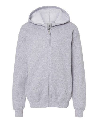 Sport Grey Gildan 18600B Youth Full-Zip Custom Hoodie Calgary | 403 Custom Cuts