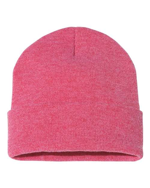 Pink beanie on a white background