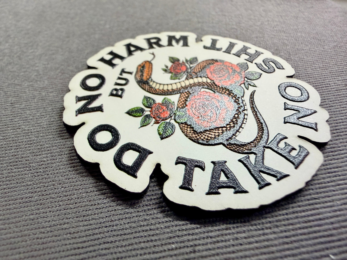 “Do No Harm, But Take No Shit" Trucker Snapback