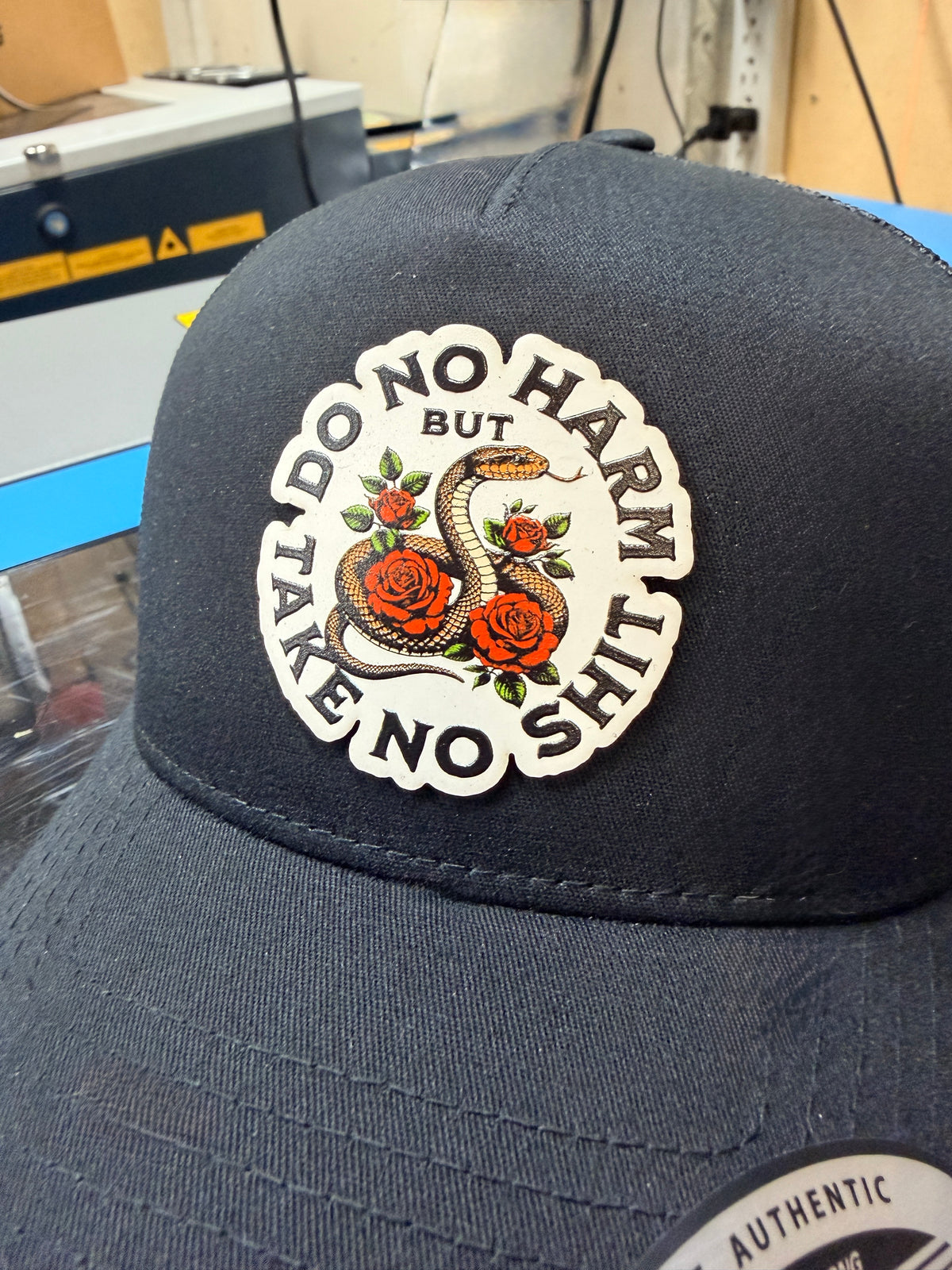 “Do No Harm, But Take No Shit" Trucker Snapback