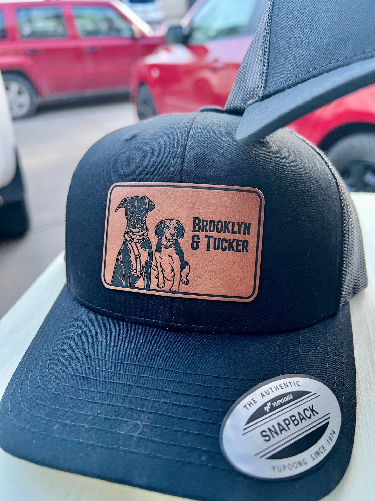Custom Pet Photo Trucker Hat | Laser Engraved Personalized Cap