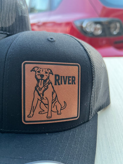 Custom Pet Photo Trucker Hat | Laser Engraved Personalized Cap