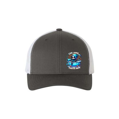 Live, Laugh, Toaster Bath - 6 Panel SnapBack Trucker Hat - 403 Custom Cuts